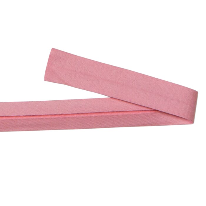 Bio Baumwolle Schrägband rosa