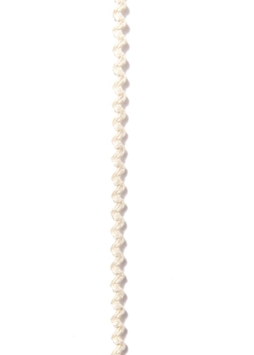Bio Baumwolle Zackenlitze beige natur 3mm breit
