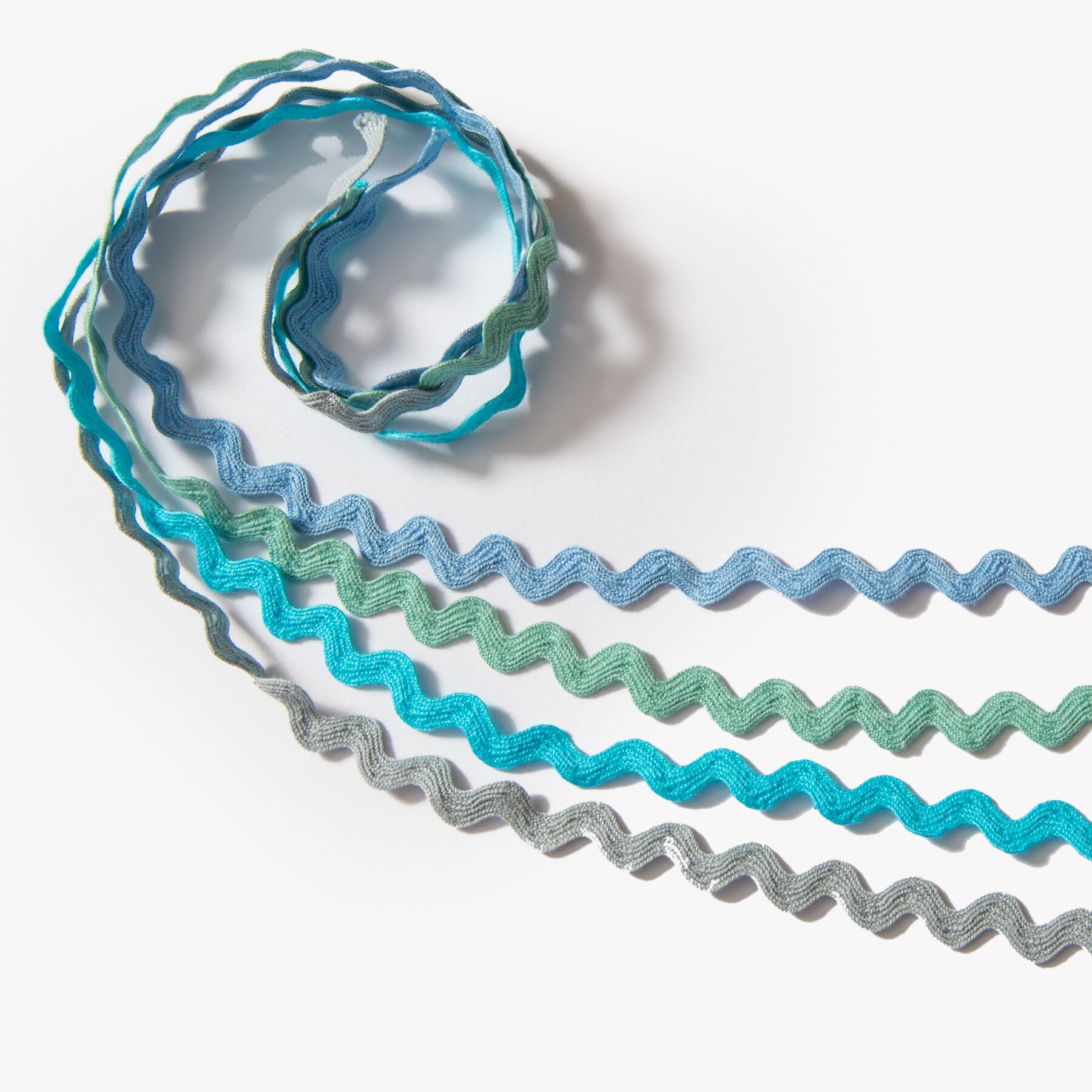 Zackenlitze Zick-Zack-Borte – 32 M, 4 Mm Breit, Farbe Blau, Aus 100 % Polypropylen