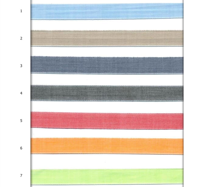 Webband Baumwolle Chambray 15mm verschiedene Farben 
