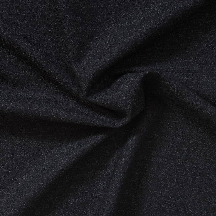 Tweed Wollstoff mit Elasthan schwarz weiß meliert 