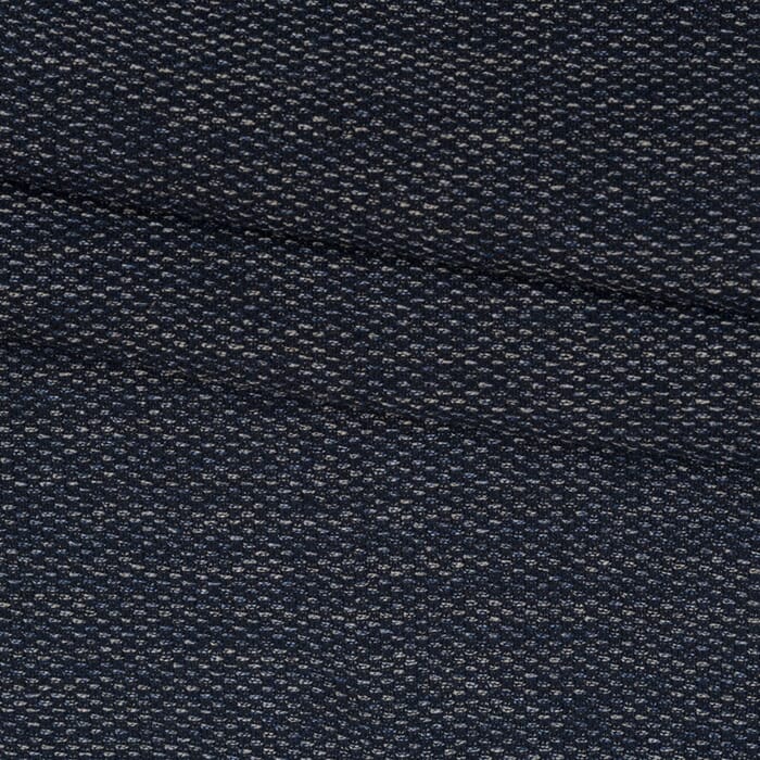 Tweed aus Baumwolle in blau weiß