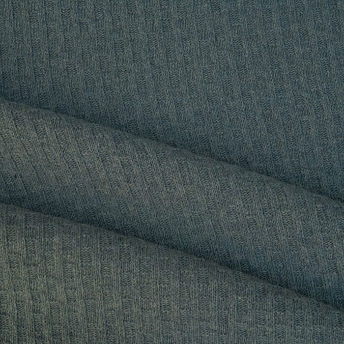 Wollstrickstoff in blau grau