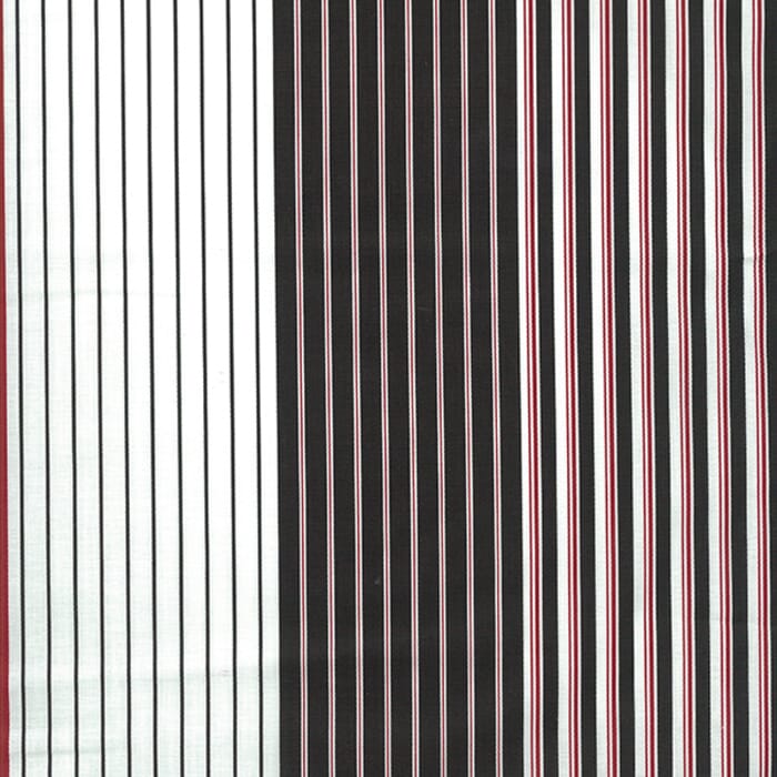 Baumwolle Batist Streifen rot weiß schwarz
