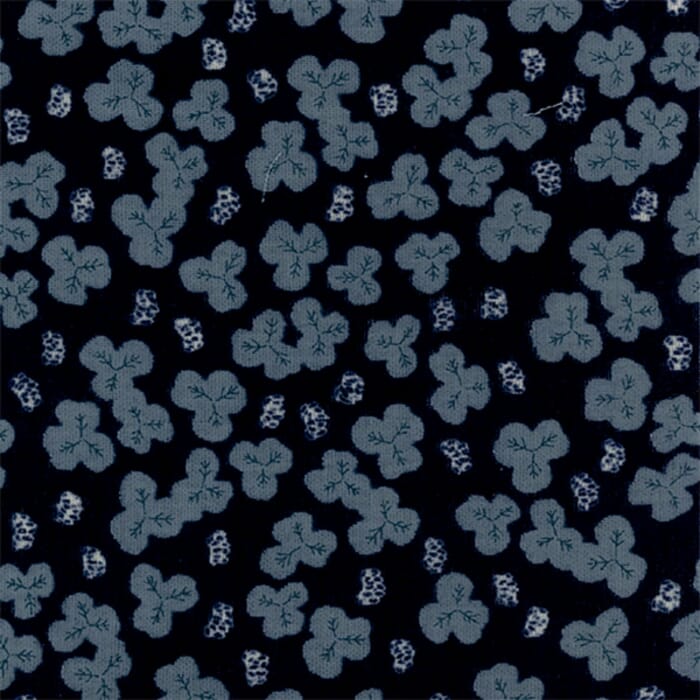 Baumwolle Musselin Blumen blau dunkelblau