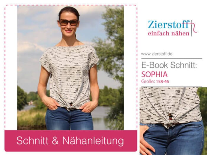 Shirt / Knotenshirt “SOPHIA”– 2 Varianten