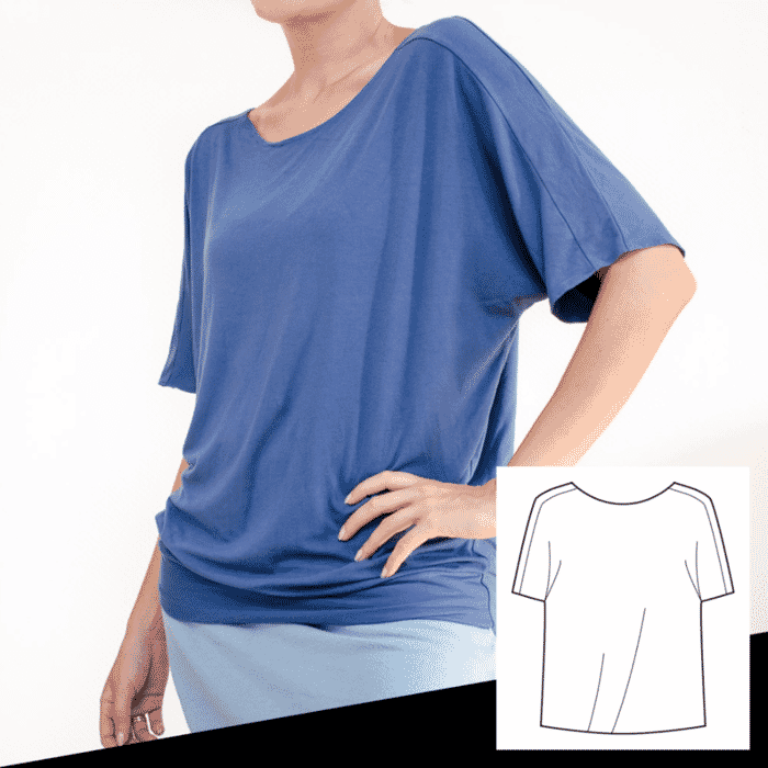 T-Shirt/Bluse, oversized, Ebook Schnittmuster
