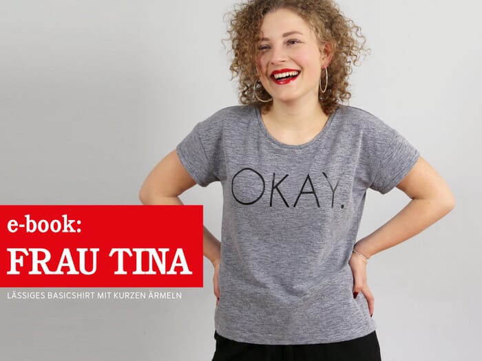FRAU TINA • Basicshirt mit kurzen Ärmeln, e-book