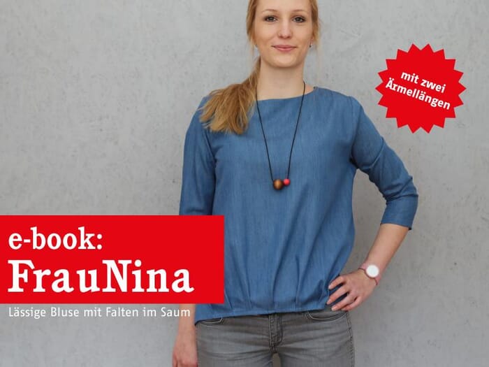 FRAU NINA • Bluse mit Saumfalten, e-book