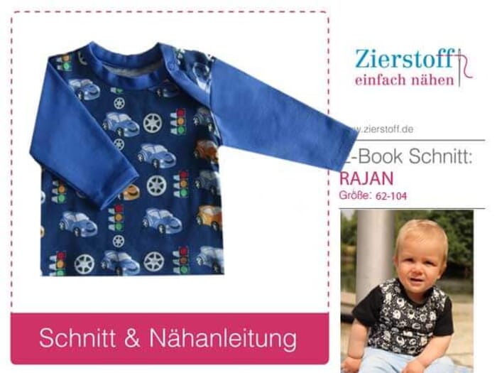 Shirt für Babys und Kinder, Ebook Schnittmuster/Nähanleitung