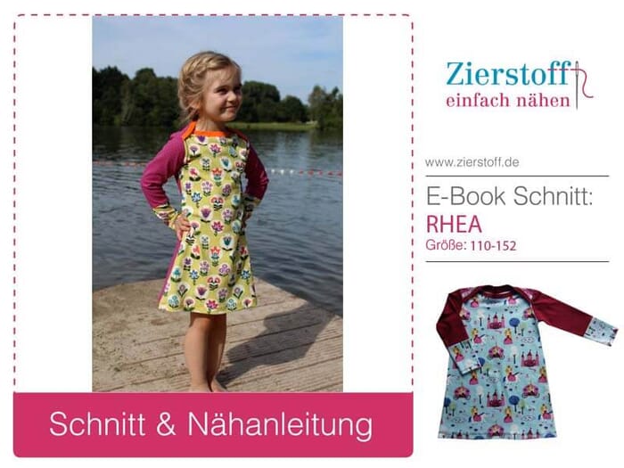Kleid / Shirt “RHEA” – Schnitt & E-Book, Gr 110 – 152