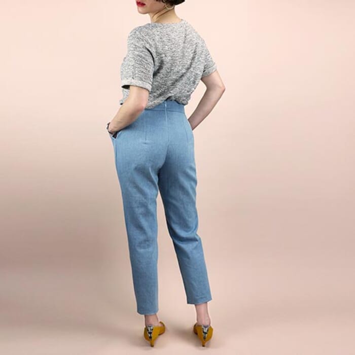 Trousers with zip in the back, PDF Pattern