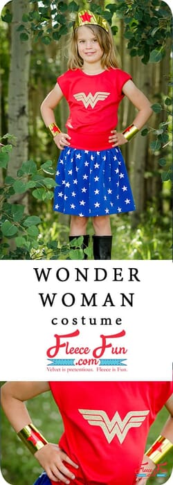 WONDER WOMAN COSTUME FOR KIDS DIY