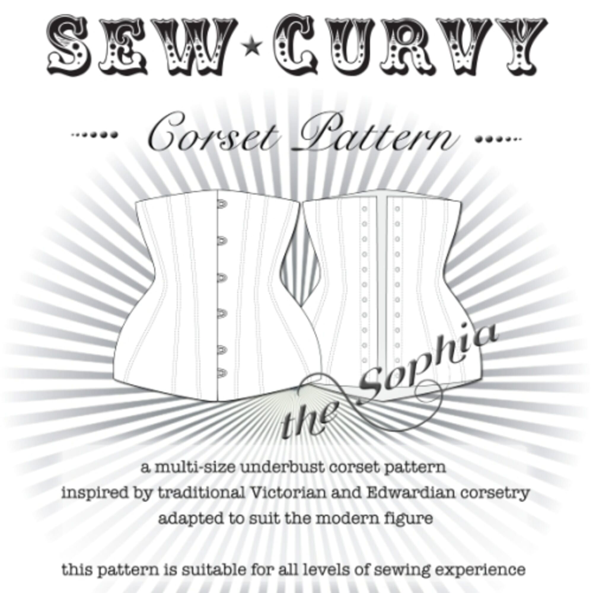 Pattern, Underbust corset, men's & womens