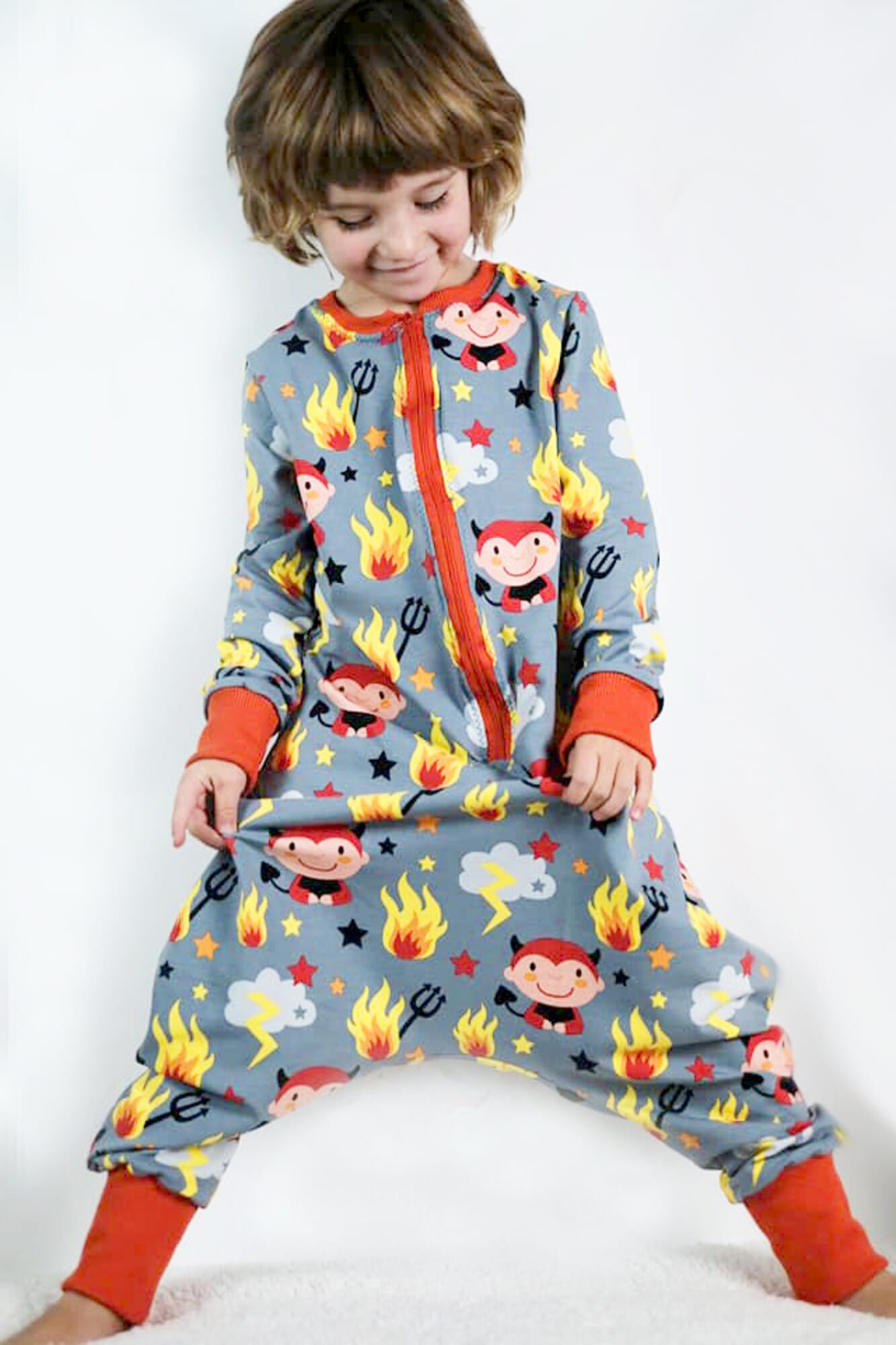 Schnittmuster Kinder Pyjama, Schlafoverall LTS | Siesta (50-140) plentyShop