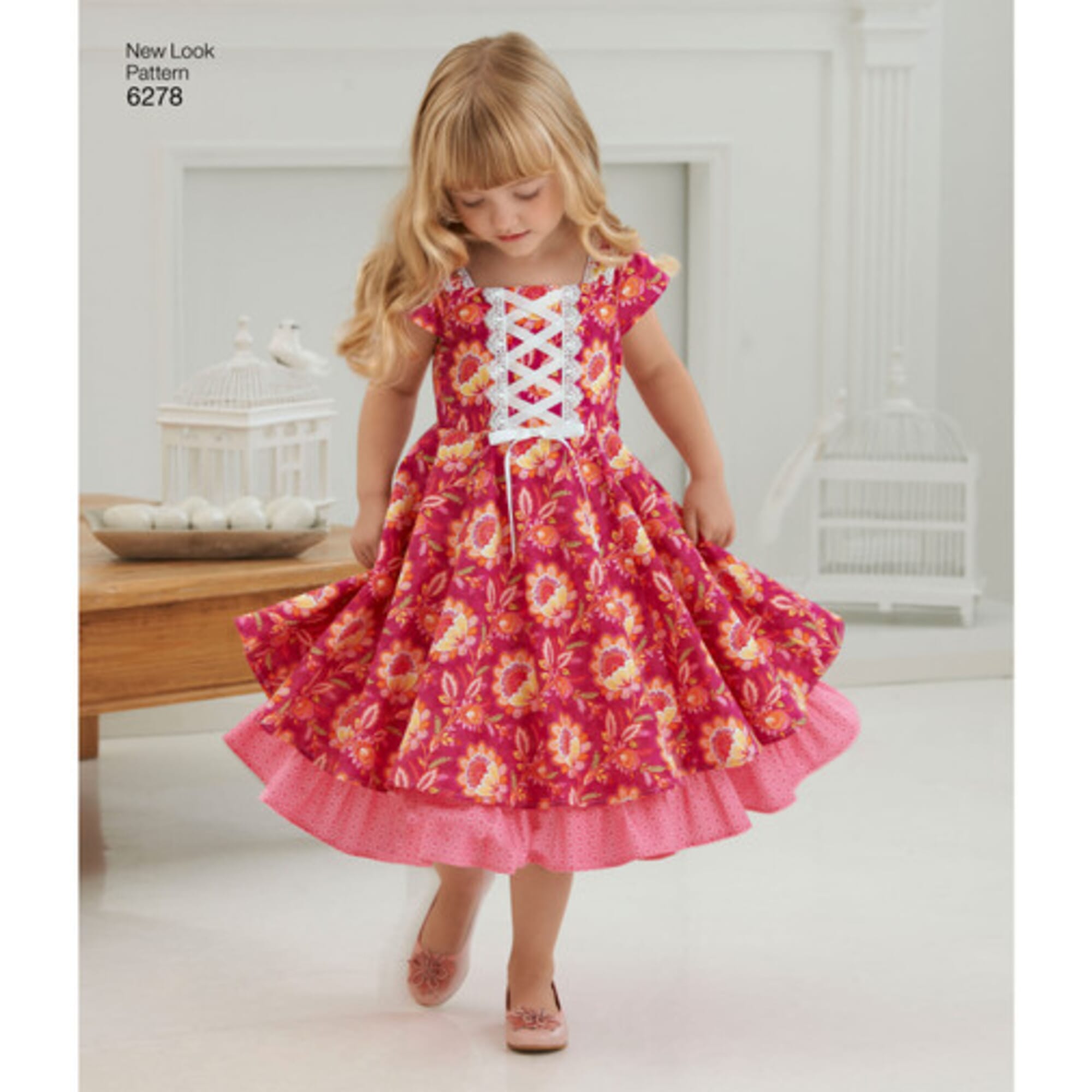 New Look Sewing Pattern Child's Dress with Trim Variations