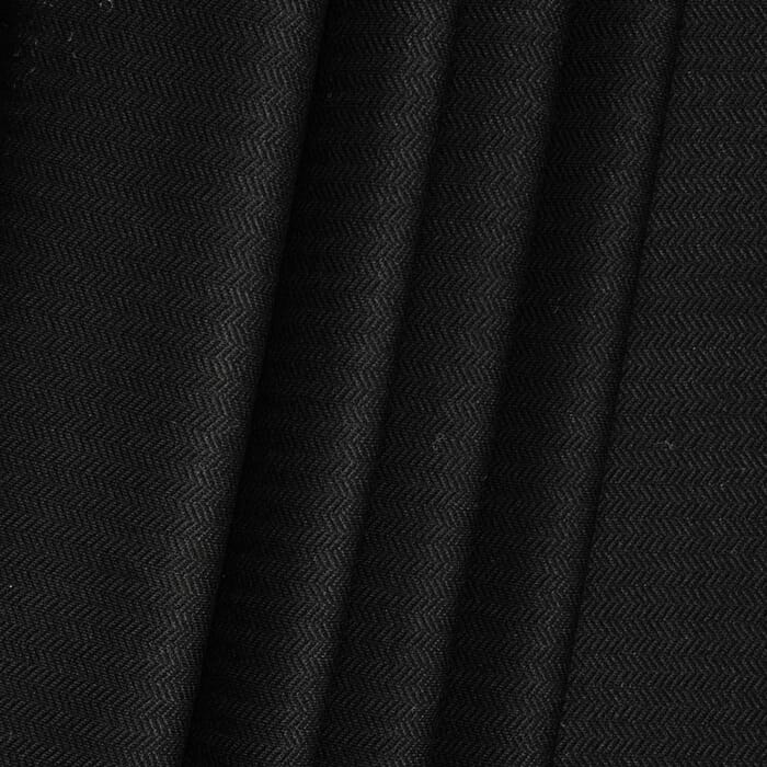 Romanit Jersey mit Fischgrat in schwarz