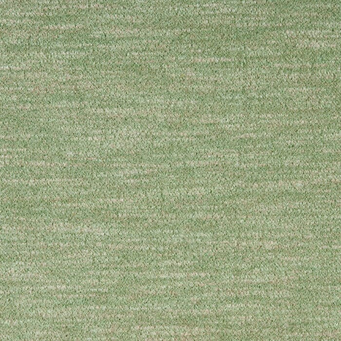 Baumwolle Sweat grün beige meliert