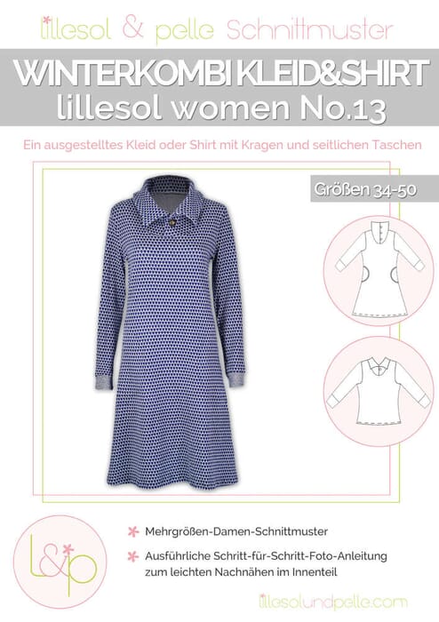 Schnittmuster lillesol women No.13 Kleid & Shirt