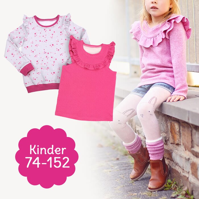 Schnittmuster Pullover/Top Kinder “MERRY”