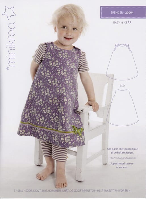 Schnittmuster Baby Trägerrock Kleid 
